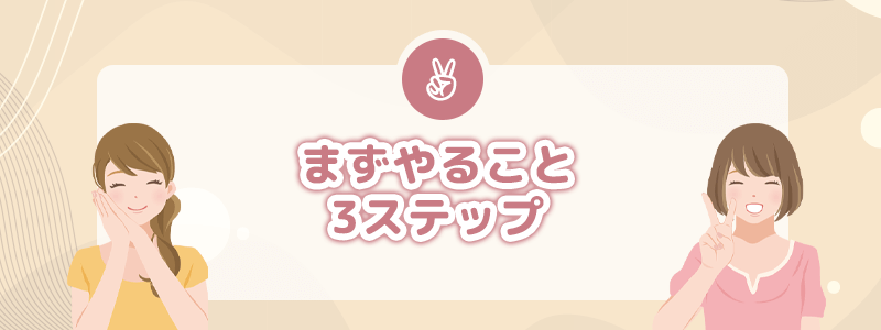 まずやること3ステップ(保存→遮断→相談)